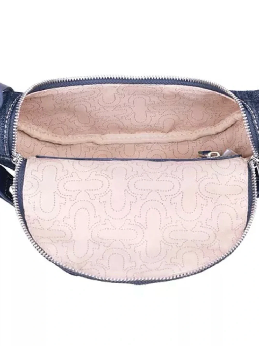 True Religion Denim Classic Logo Grommet Chain Strap Hobo Handbag